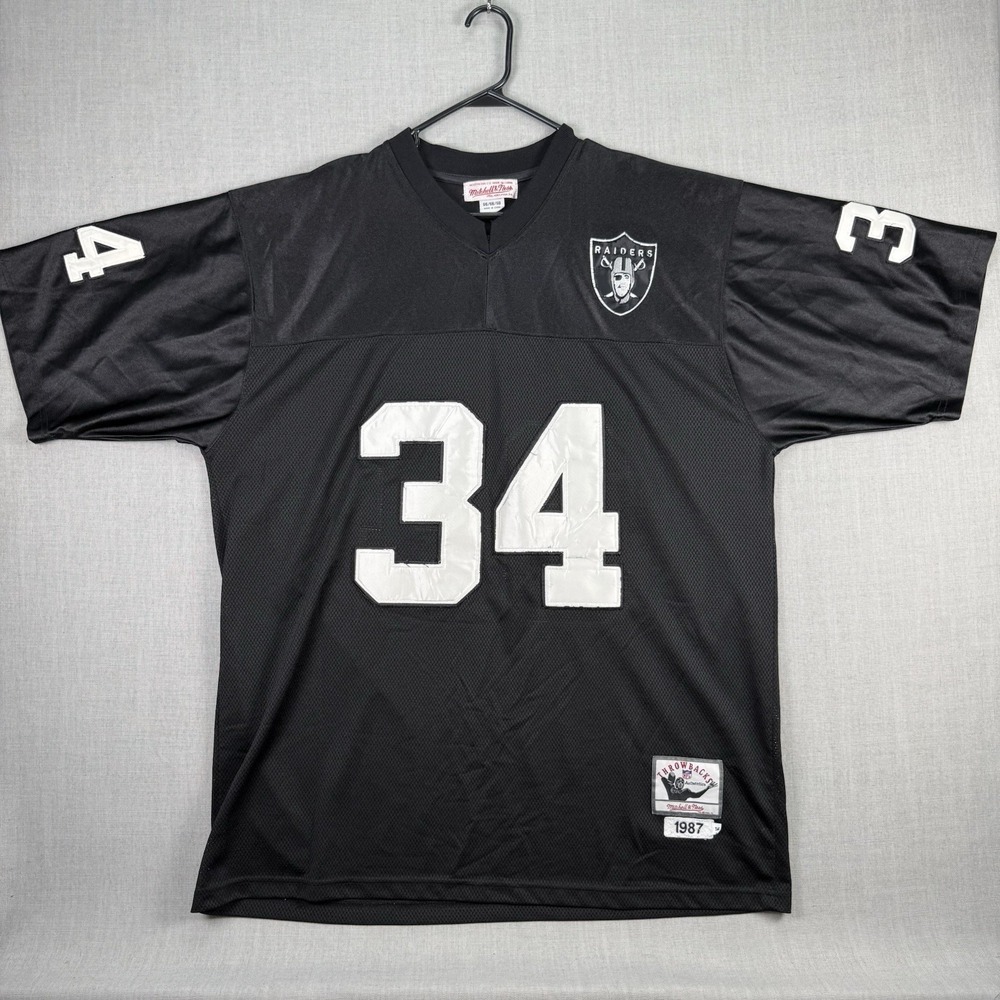 Bo Jackson Oakland Raiders Jersey Mitchell & Ness Throwback Size 56 Vintage 1987
